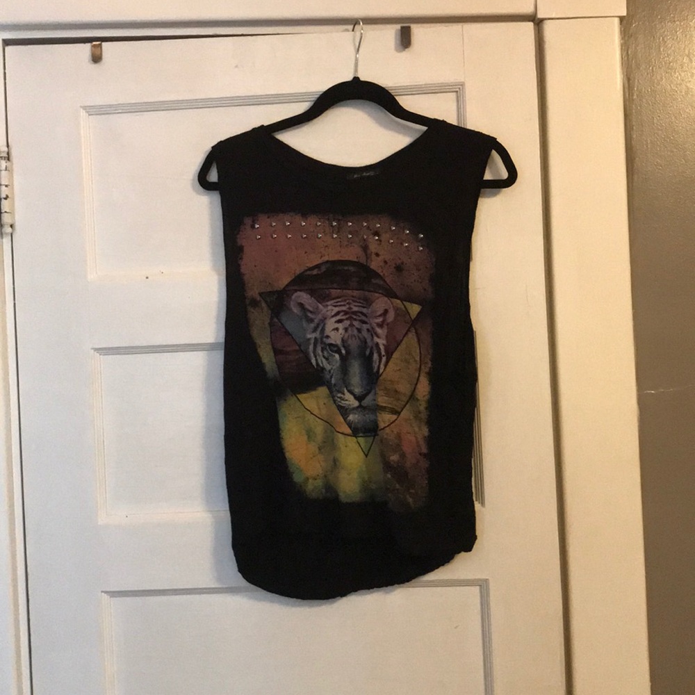 Tiger graphic tank top
